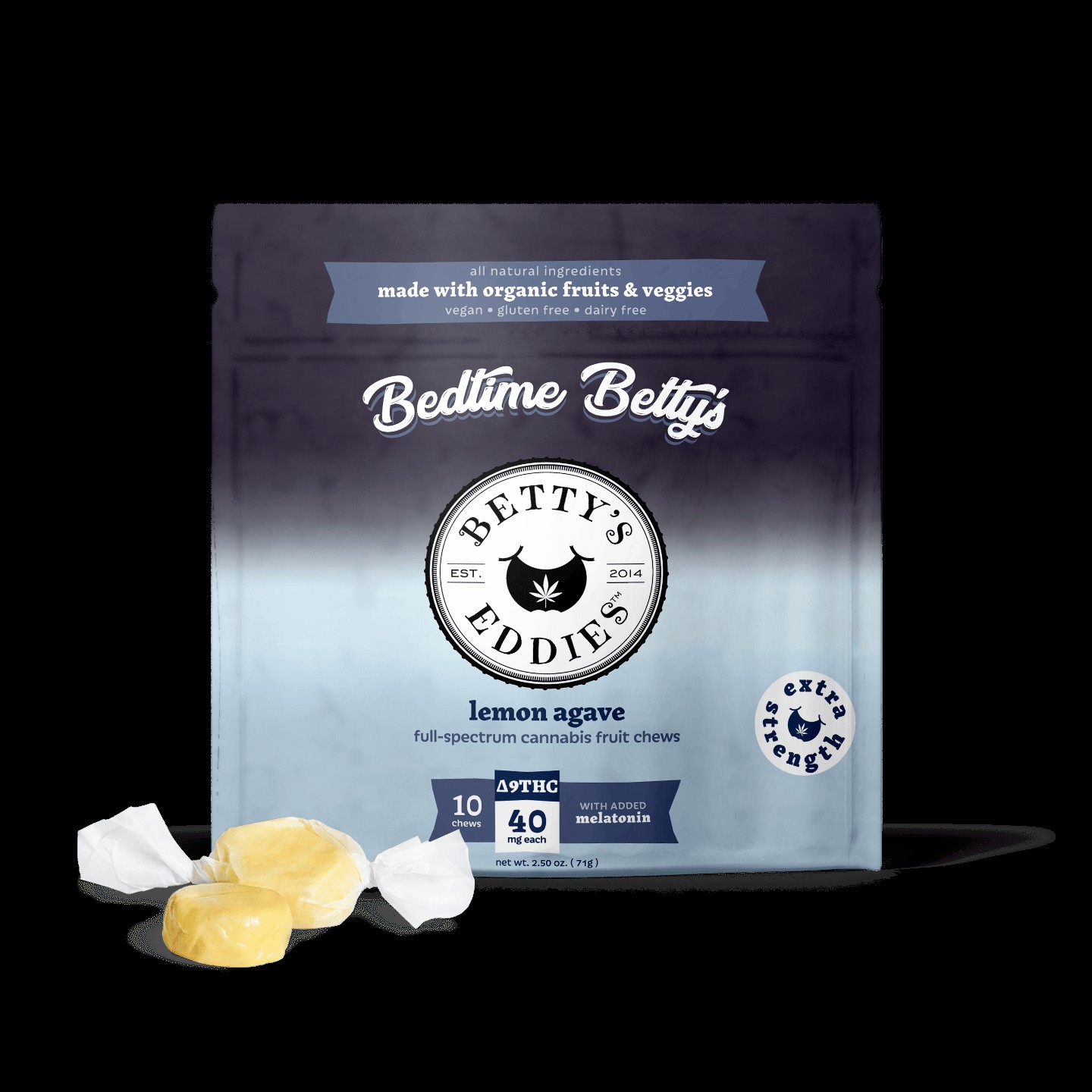 40mg Lemon Agave Melatonin Medicated Chews - 400mg
