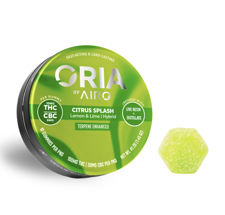 ORIA | Citrus Splash | 100mg Hybrid Gummies THC:CBC
