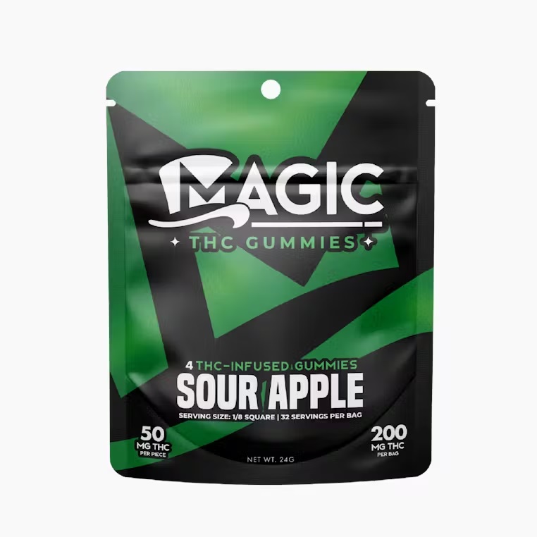 Green Apple | 4pk x 50mg | Magic Cannabis