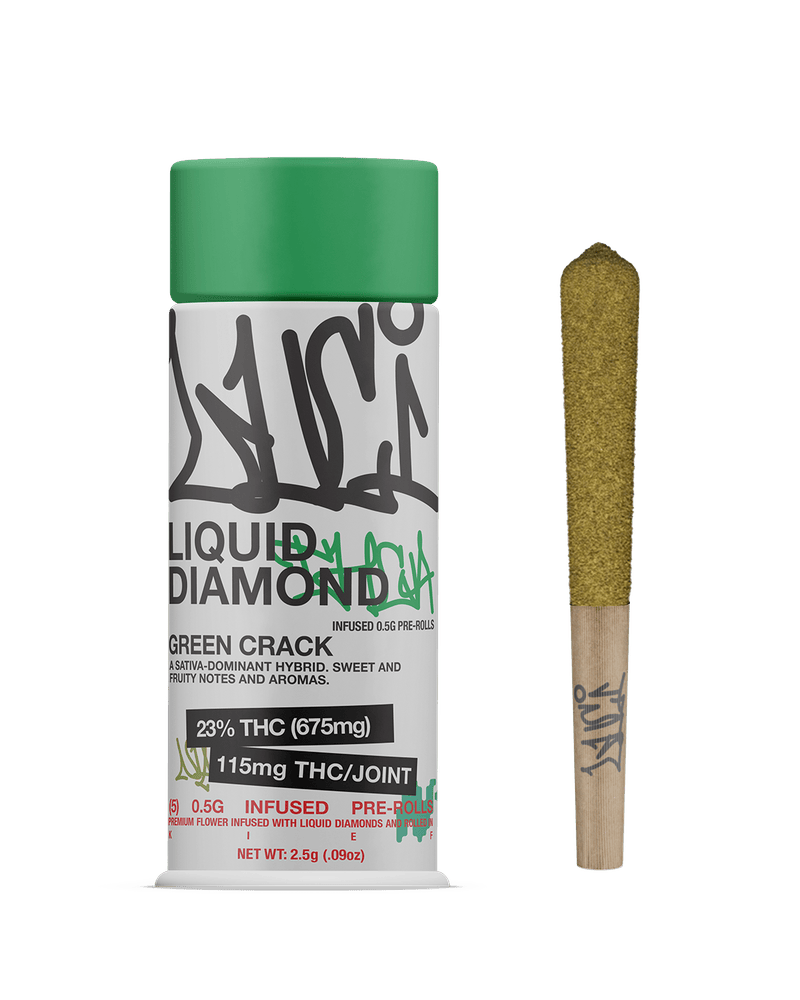LUCI - GREEN CRACK - .5GX5 - INFUSED PREROLLS