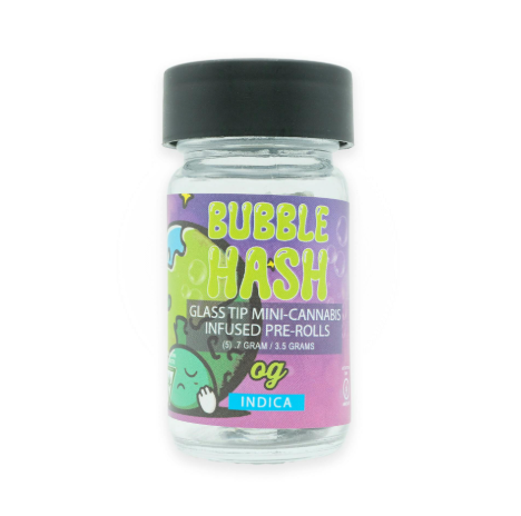 Amnesia - OG - x 5 Bubble Hash Infused Prerolls