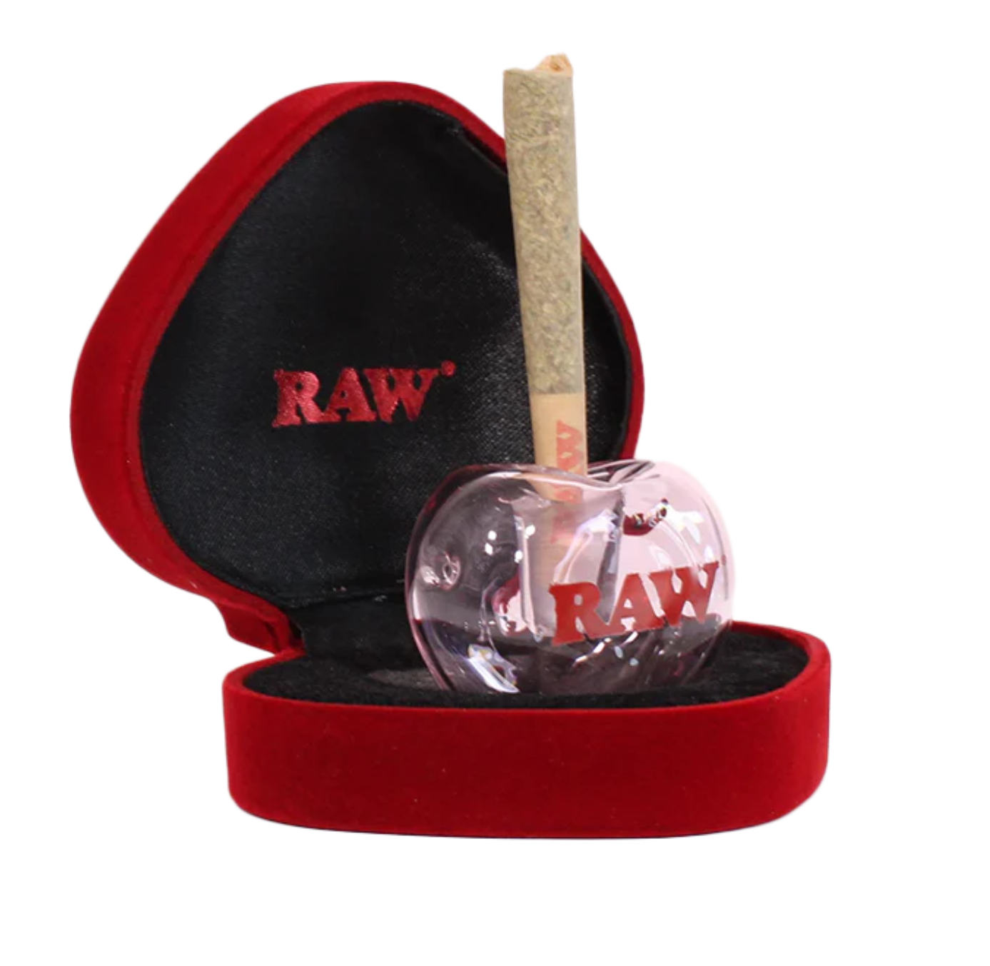 Glass Heart Cone Holder