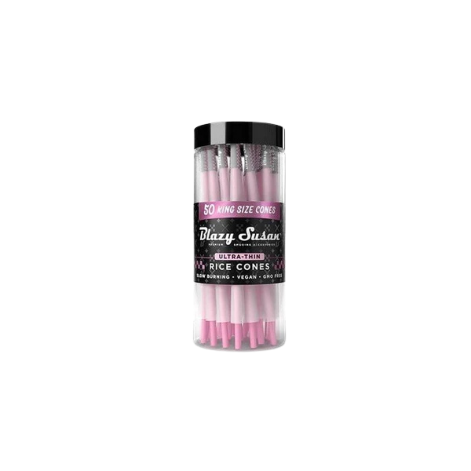 Blazy Susan - Black Ultra Thin Rice Papers King Size Slim - 50ct