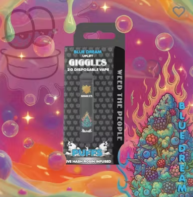 Puffs - Hash Rosin Infused Disposable 2g - Blue Dream - Uplift