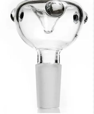 14mm Clear Round Male Bowl