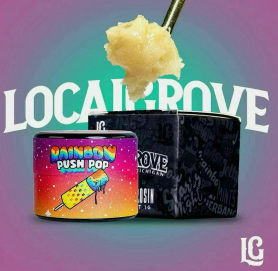 Concentrate | Live Rosin Badder | Rainbow Push Pop | 1g | Local Grove