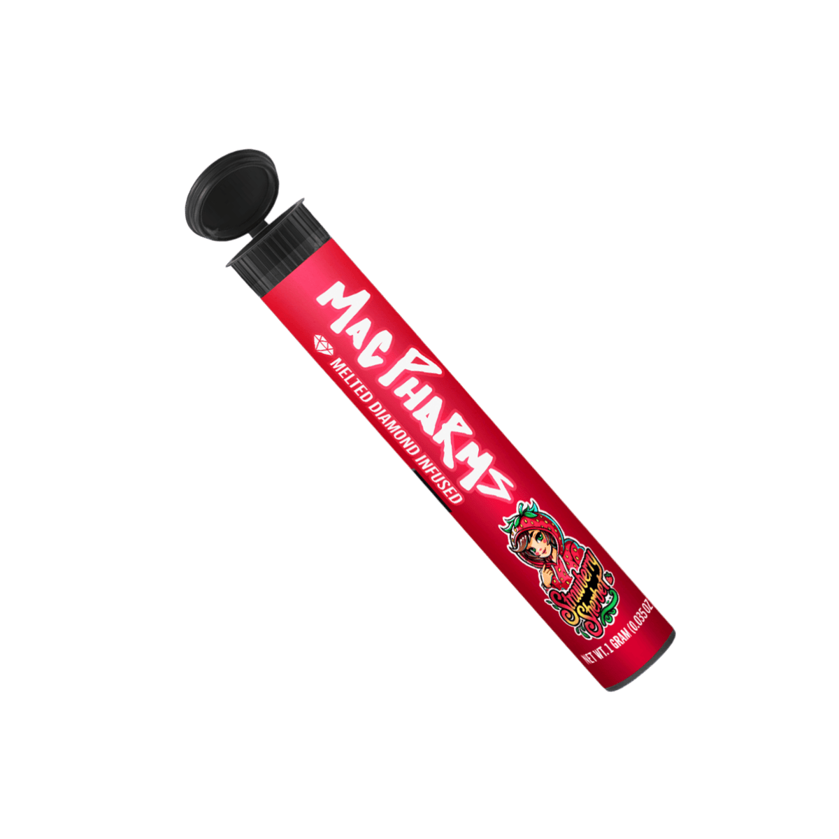MAC PHARMS - STRAWBERRY SHERBERT - 1.2G INFUSED PREROLL