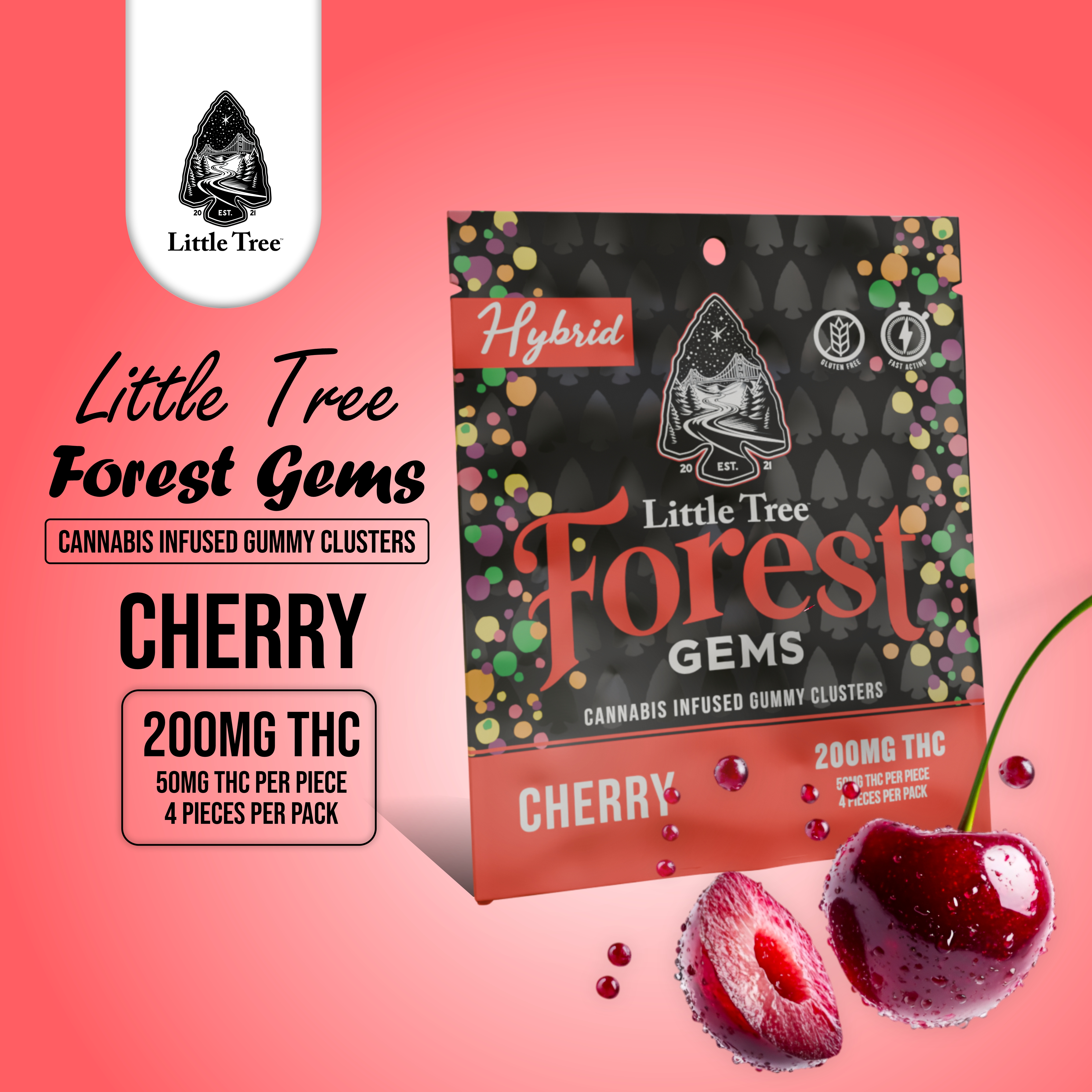 Forest Gems - Cherry 200mg