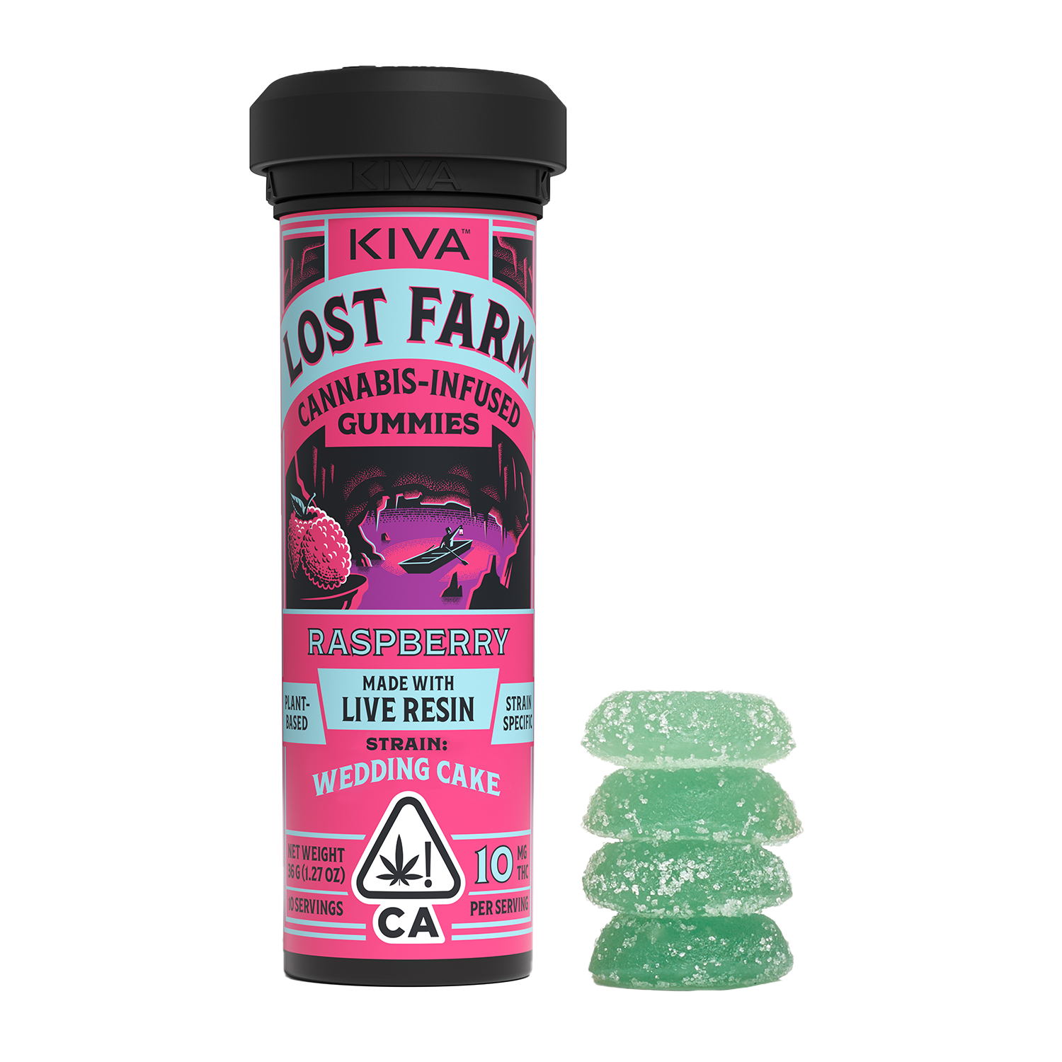LOST FARMS - EDIBLE (GUMMIES) - - RASPBERRY X WEDDING CAKE