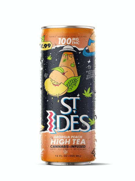 ST IDES GEORGIA PEACH | 12OZ HIGH TEA 100MG