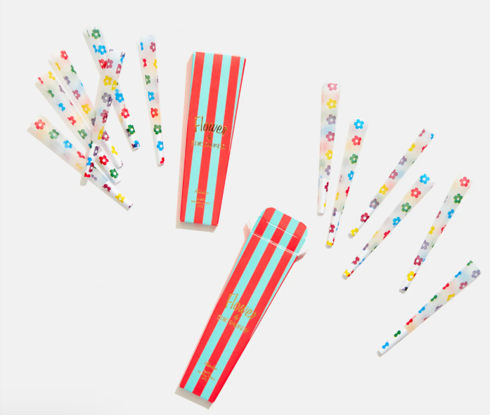 Edie Parker Flower Cones Rainbow
