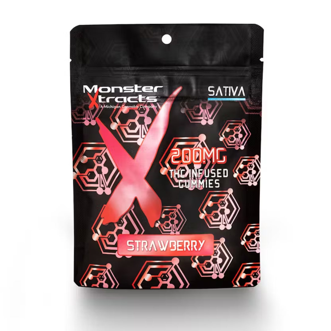 Monster Extracts - 200MG Gummies - Strawberry