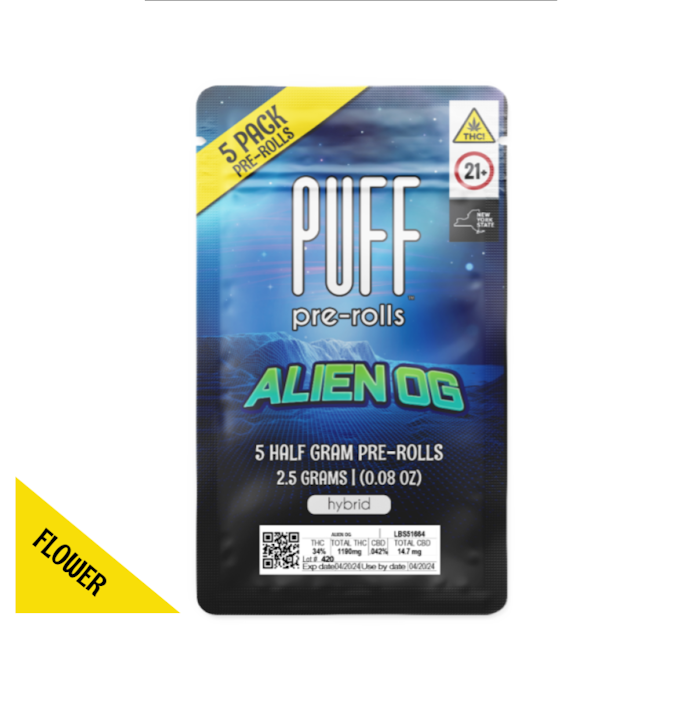 Puff | Alien OG Preroll 5pk (H)
