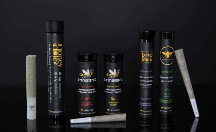 Infused Pre-Roll | Bubble Hash Doobee | Bloom Smoothie | 1g | Wojo Co