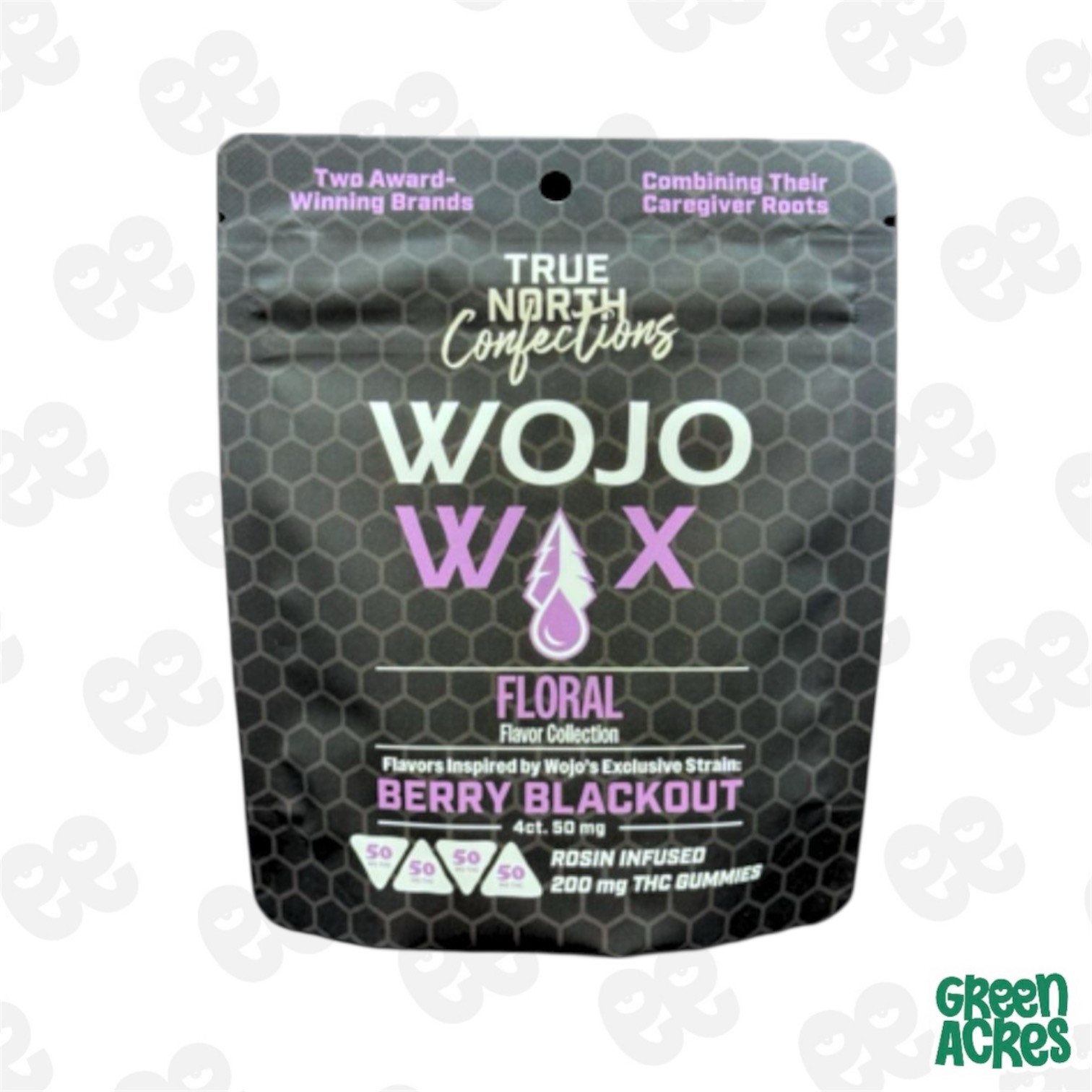 True North x WOJO: Berry Blackout 200MG Rosin Gummies (4x50mg)