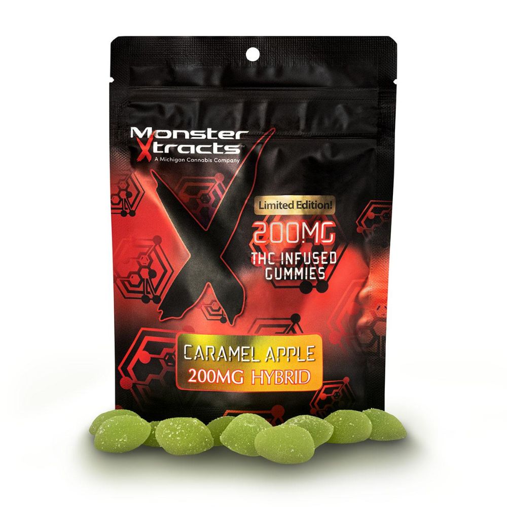 Monster Extracts | Caramel Apple 200mg Gummies