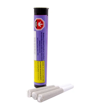 Green Mountain Health Alliance : Blueberry Live Resin Infused Pre-Rolls (3pk)