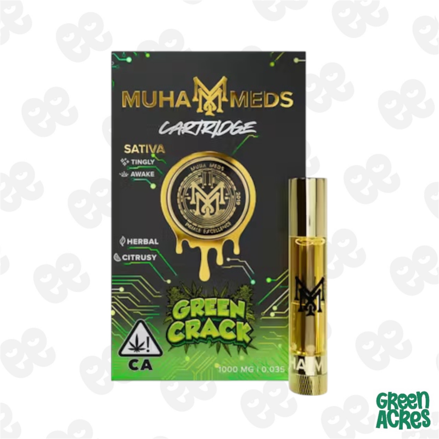 how much is elf bar vape Muha Meds: Green Crack 1G Cart (S) | Green Acres
