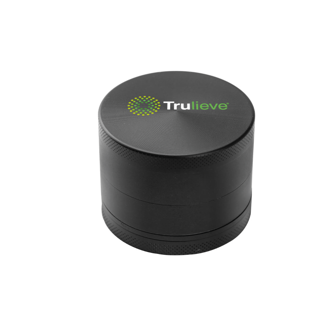 Black Branded Zinc Grinder 63mm