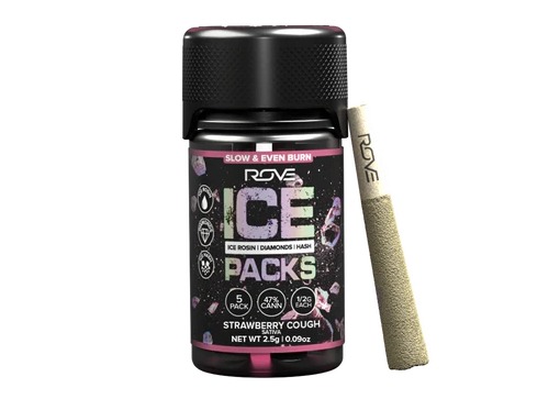 Strawberry Cough | Infused Ice Packs (Rosin, Hash, and Diamonds) | 5pk | 3g