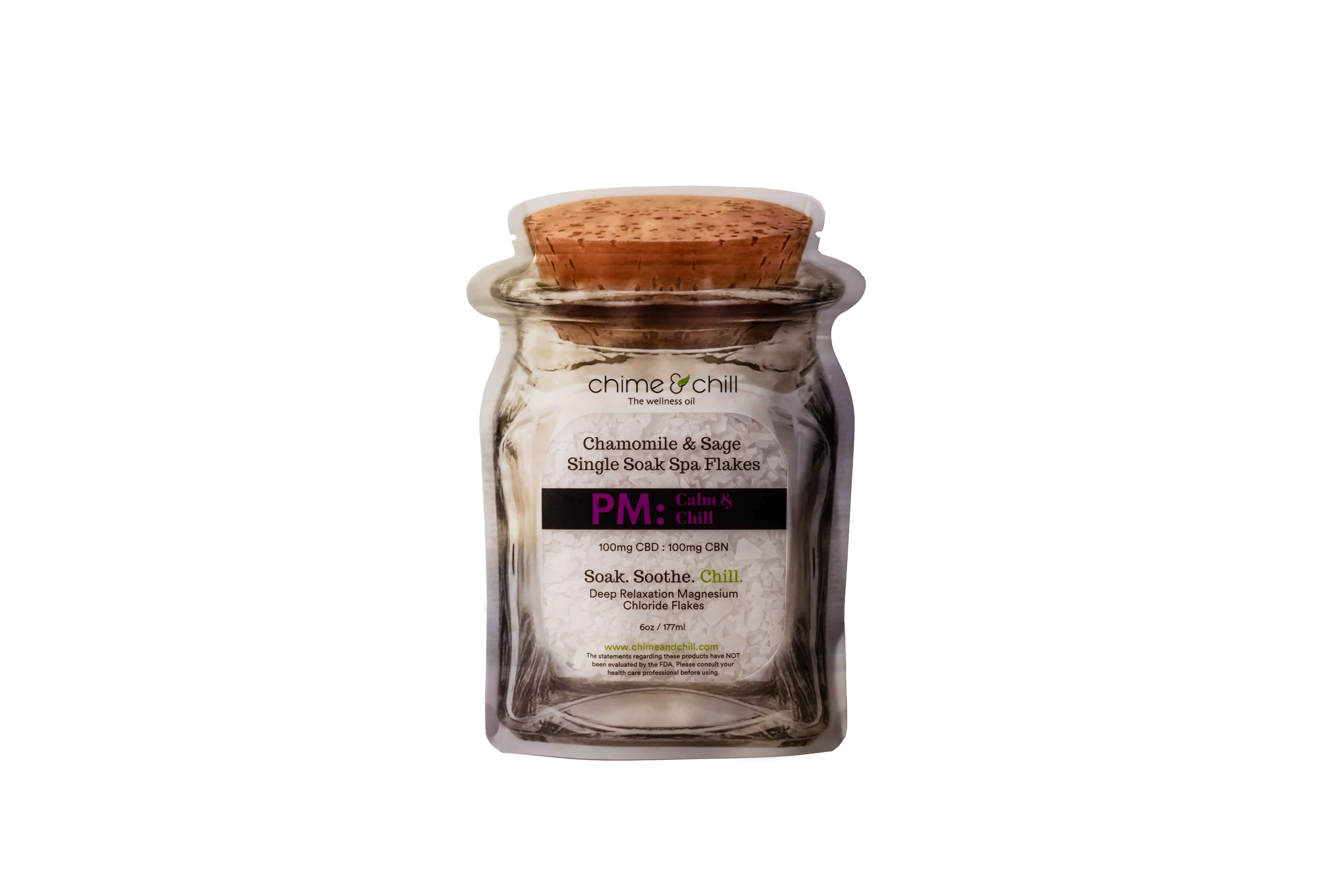 Chime & Chill | PM Spa Soaks | Calm & Chill | 100mg CBD:CBN