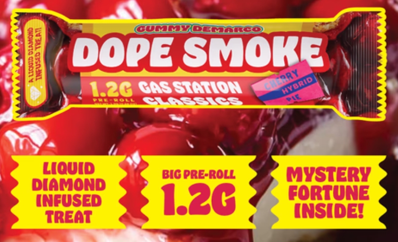 Dope Smokes | Cherry Pie Diamond Infused Pre-Roll | 1.2g