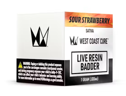 SOUR STRAWBERRY LIVE RESIN BADDER [S]