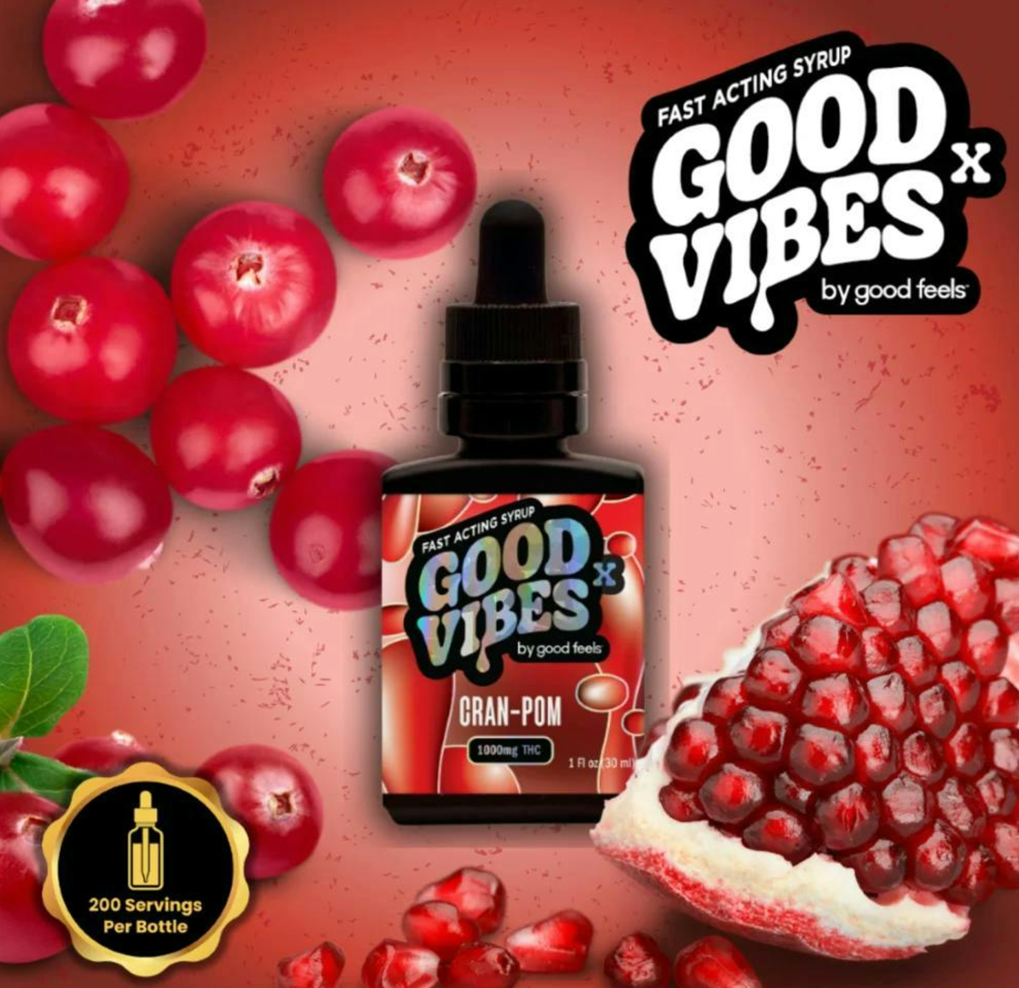 Cranberry Pomegranate | Tincture | 1000mg