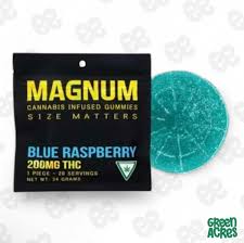 Magnum: Blue Raspberry 200MG Gummies