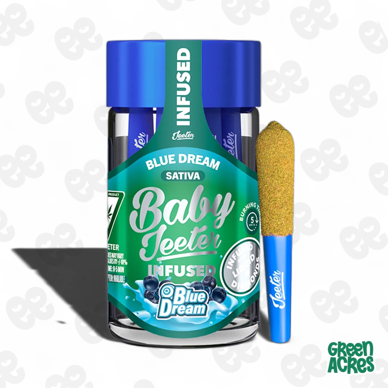 Blue Dream Baby Jeeter Infused Pre-Roll 5-pack | 2.5g