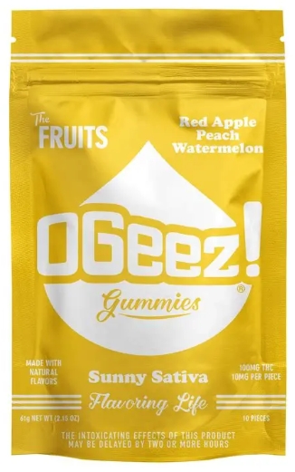OGeez - The Fruits - Sunny Sativa - 100mg*