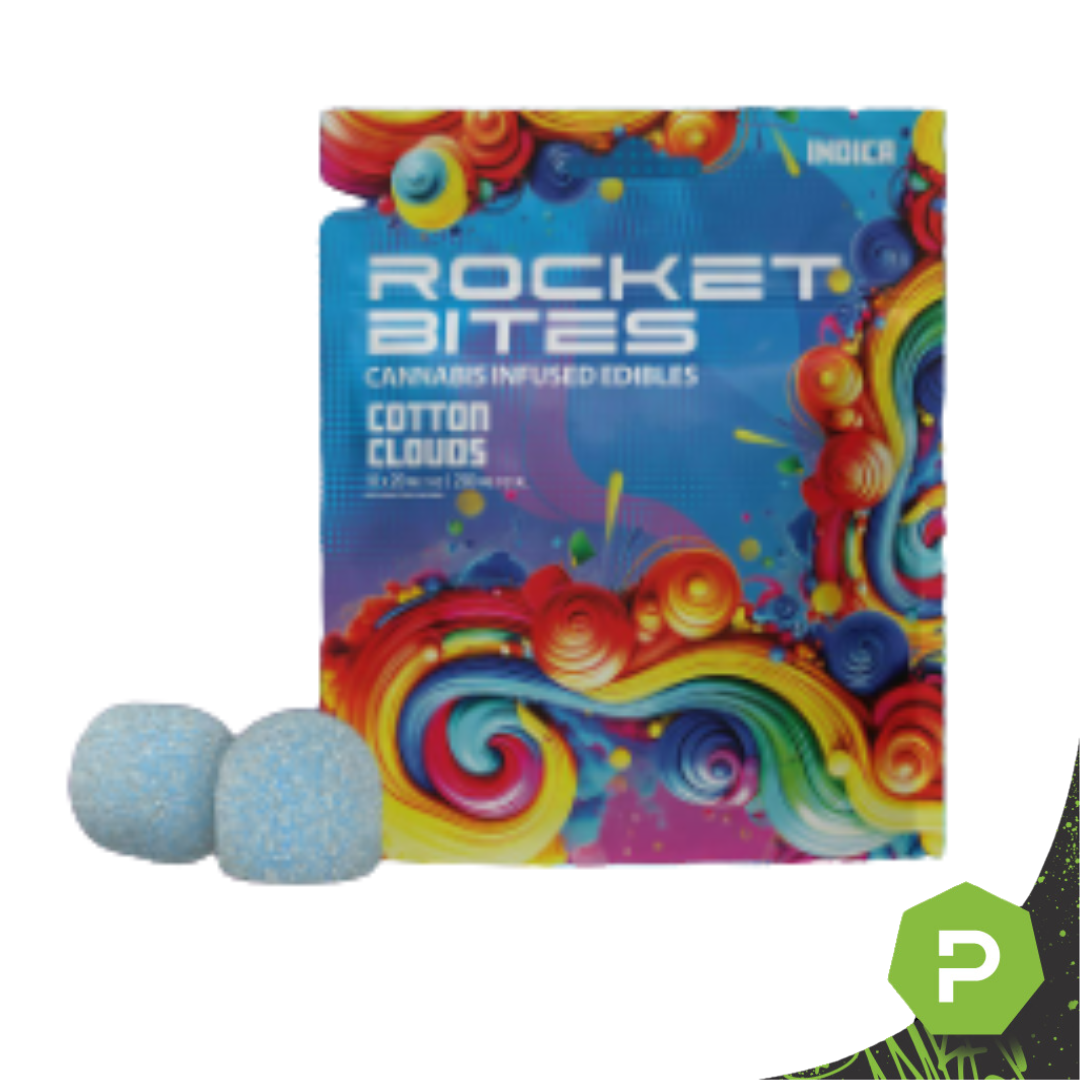 Rocket Bites - 200mg Edible Gummies - Cotton Clouds
