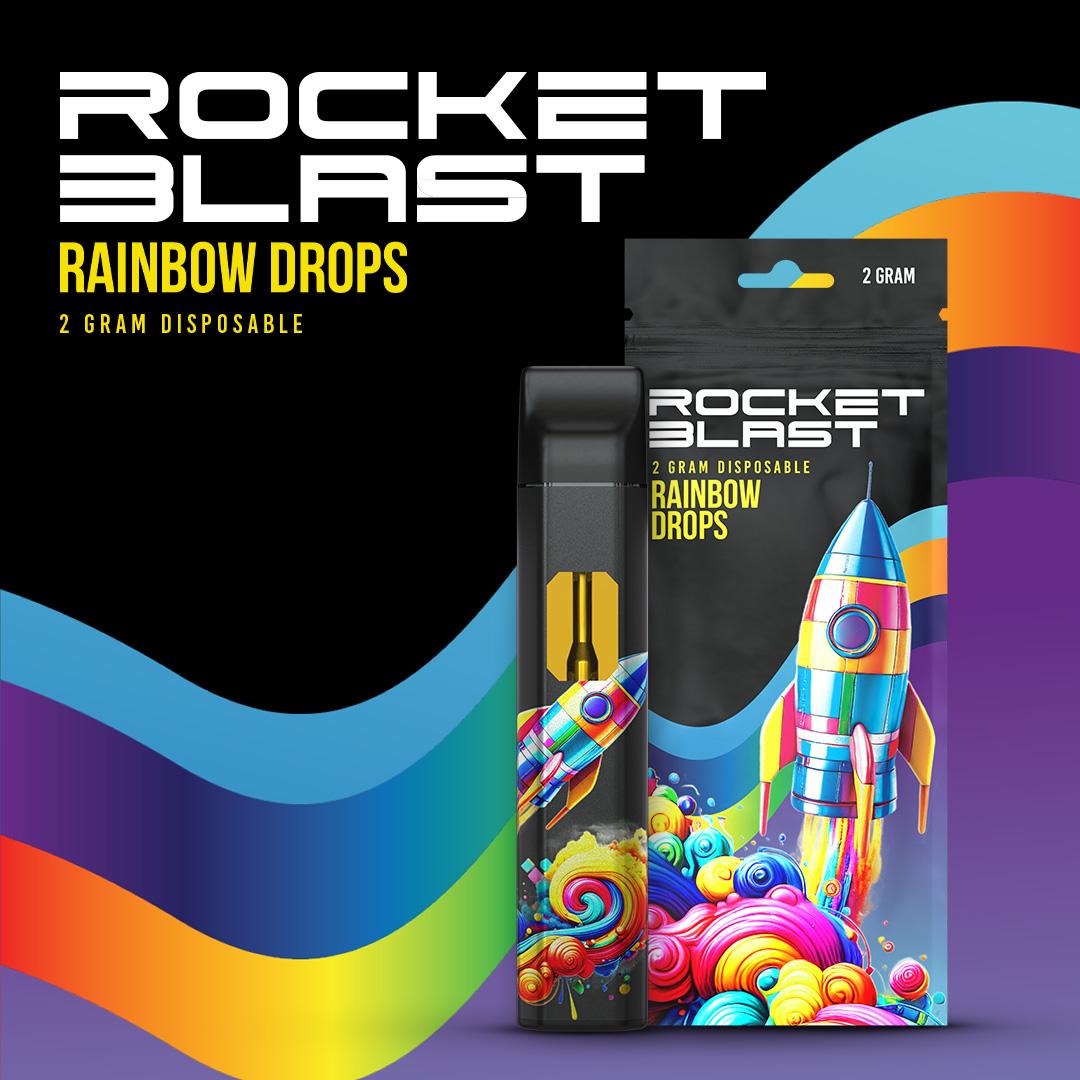 Rocket Blast - 2g Disposable - Rainbow Drops