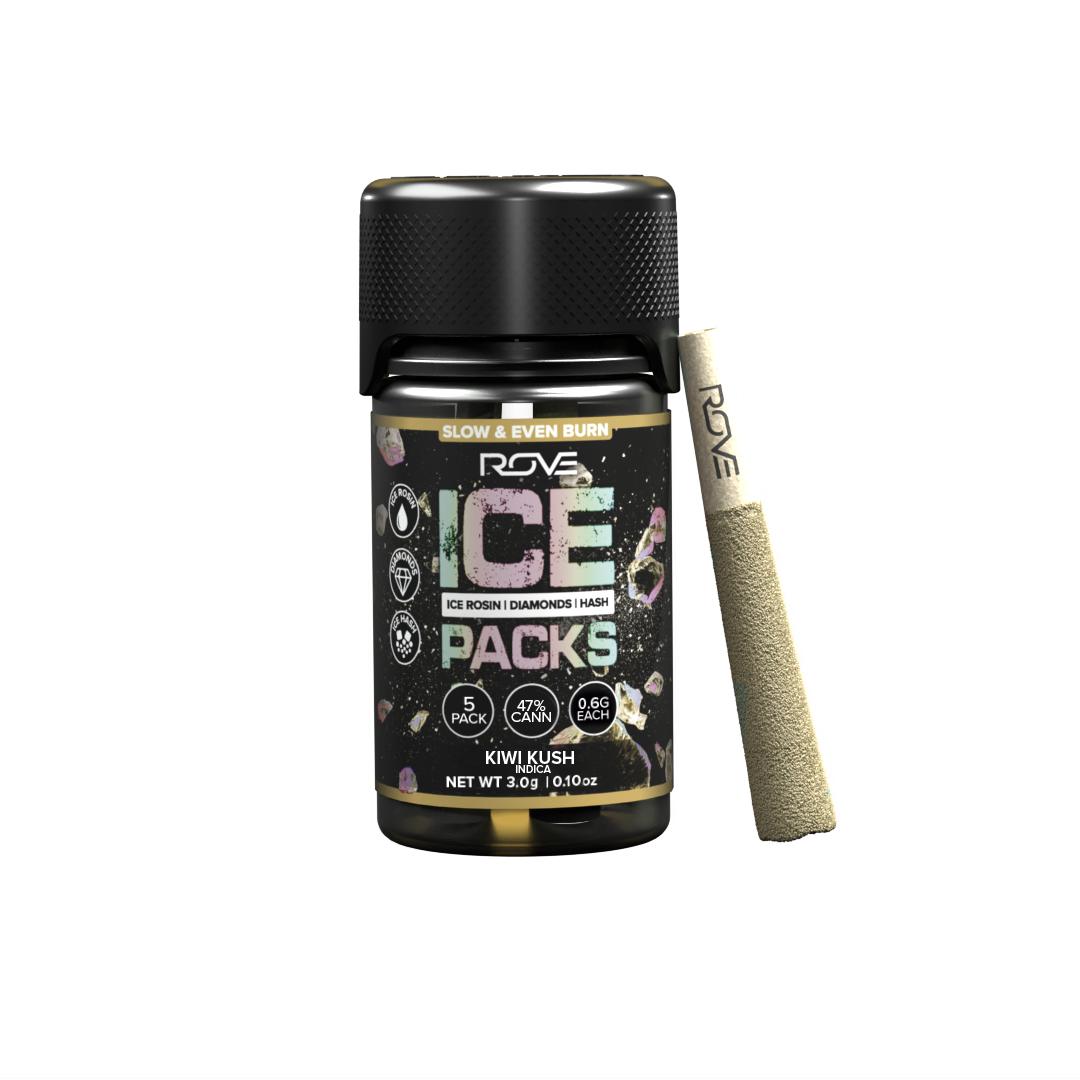 Rove Ice Packs Kiwi Kush .5g Infused Preroll 5pk