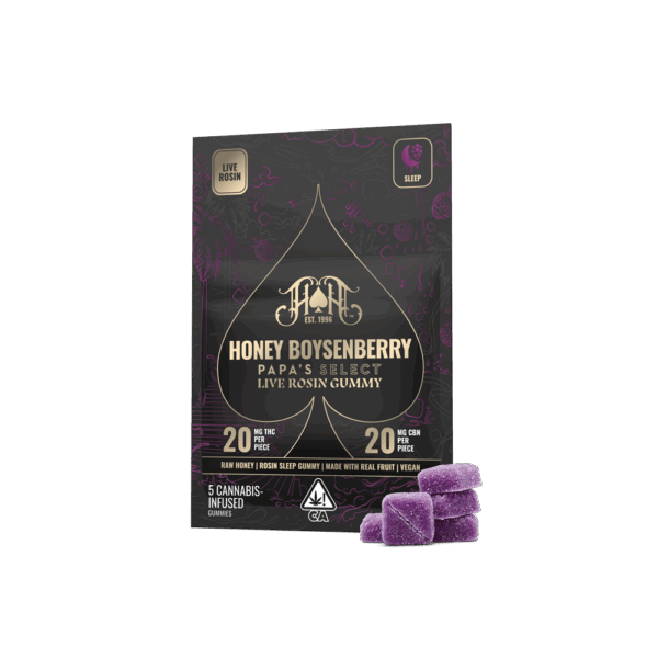 Heavy Hitters — Honey Boysenberry Sleep 100mgTHC 100mgCBN Heavy Hitters