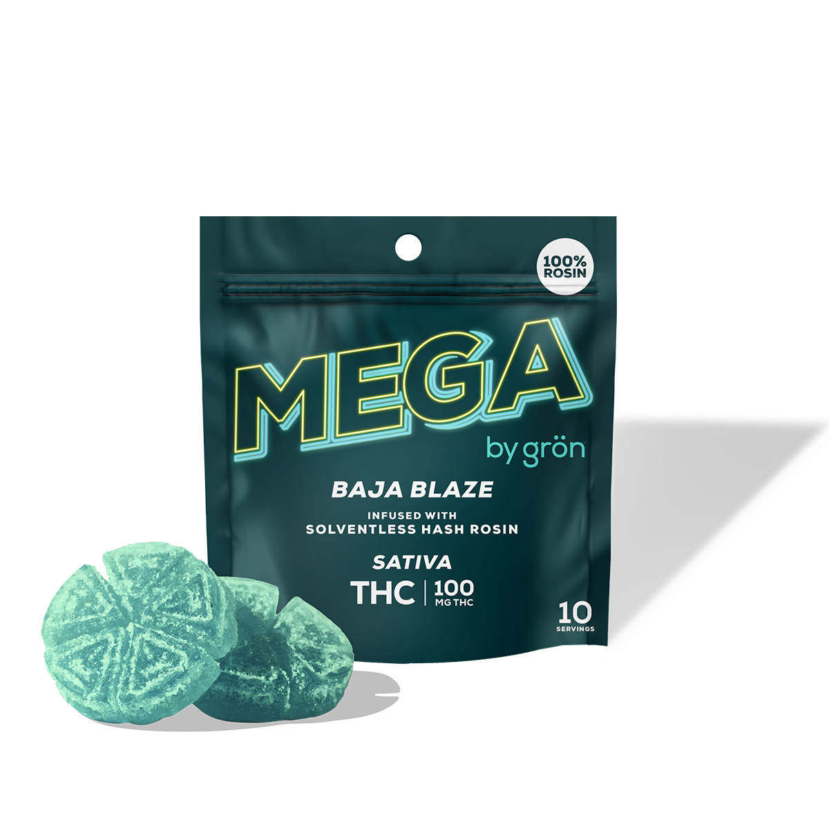 Grön Baja Blaze Rosin MEGA | 10mg 10pk