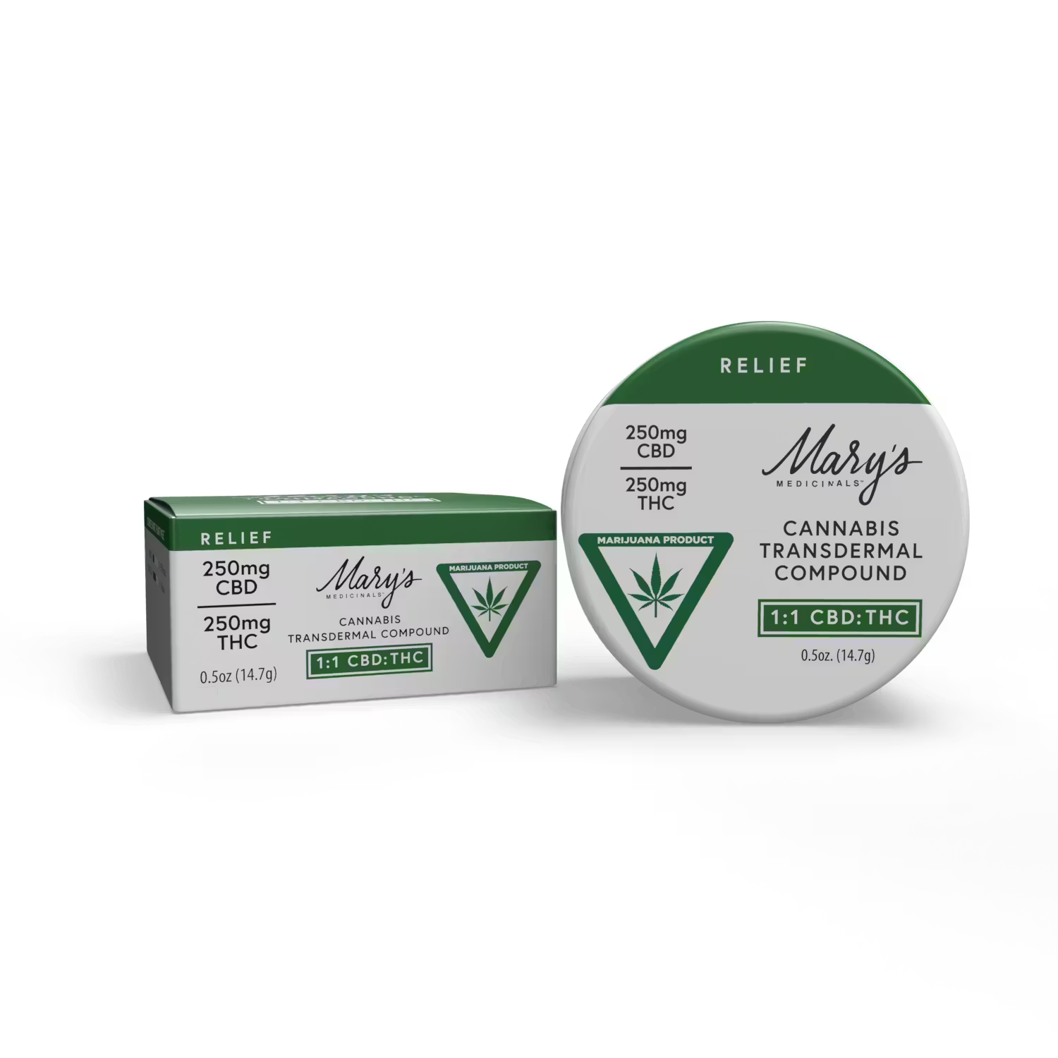 Mary's Medicinals - 250mgCBD/250mgTHC Topical - Relief