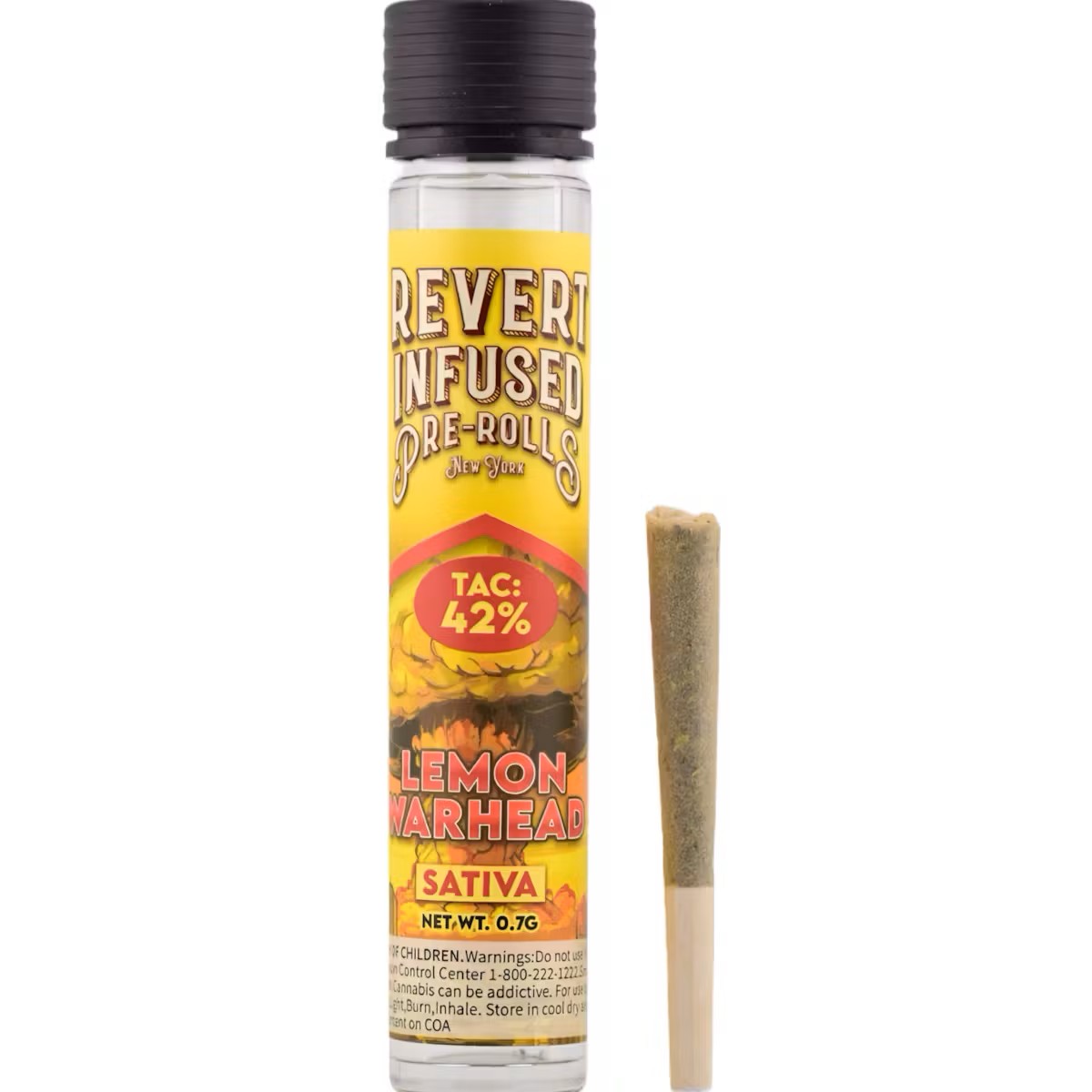 Revert Cannabis - Lemon Warhead Infused Preroll - 0.7g
