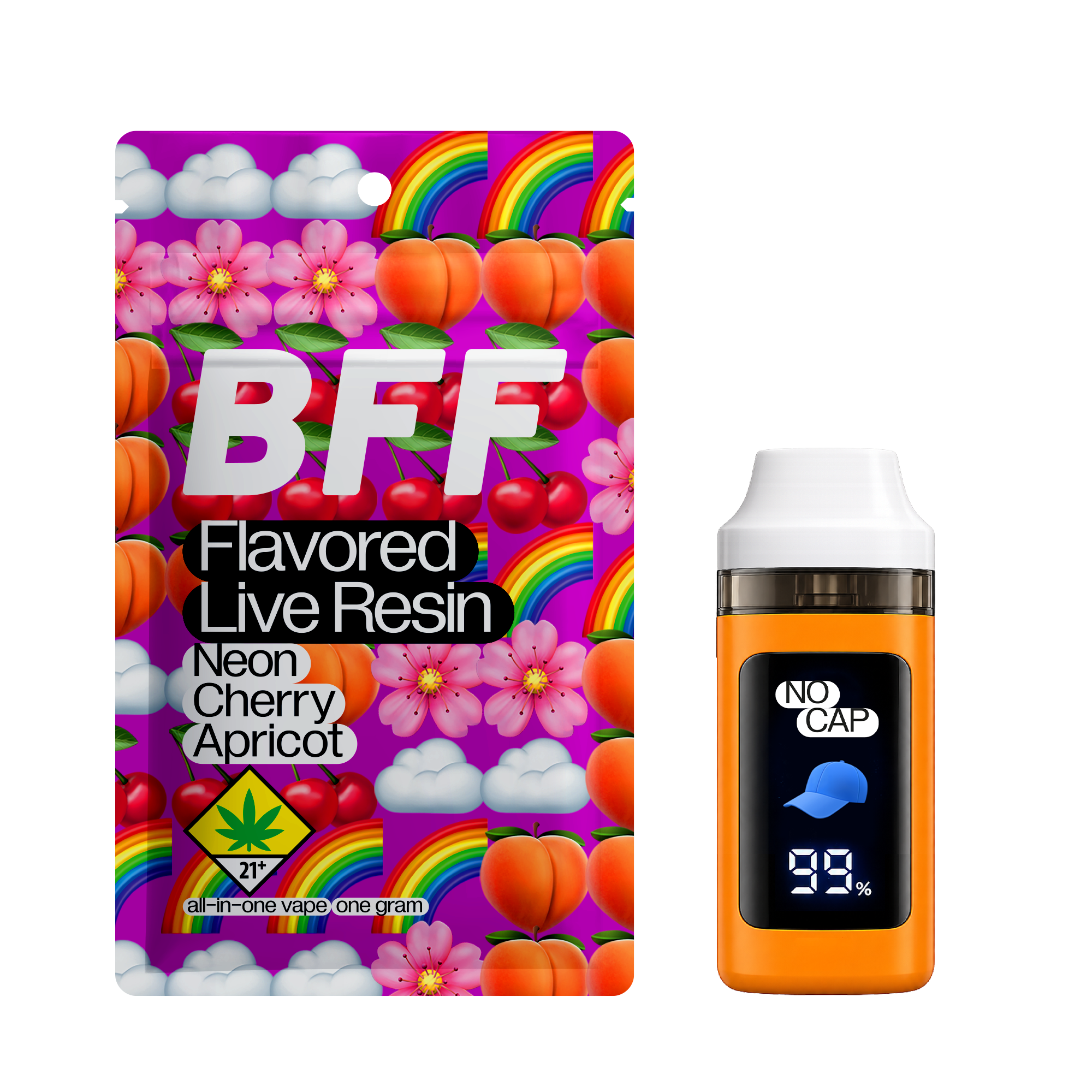 BAE - NOCAP - Neon Cherry Apricot | Flavored Live Resin | 1g | DOH