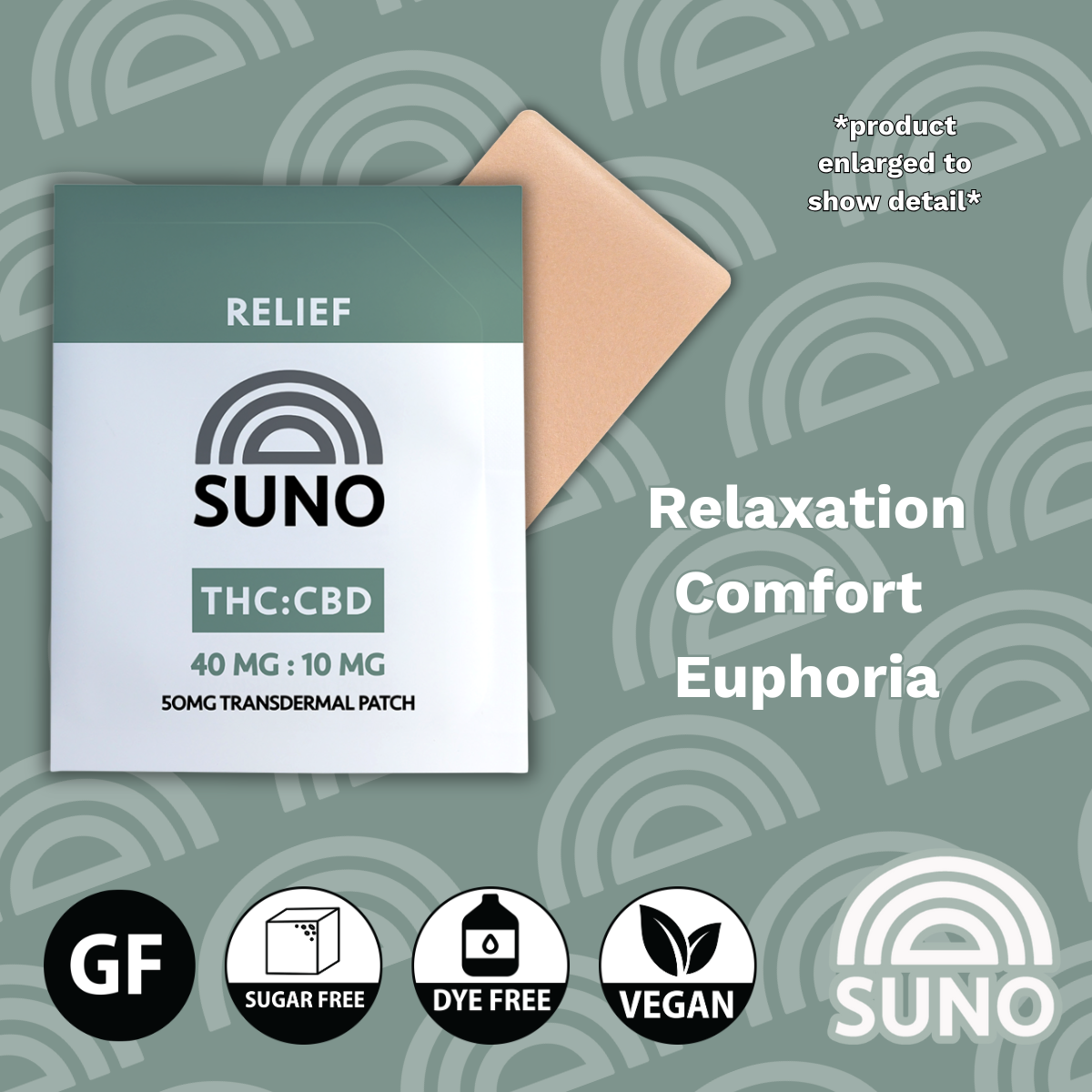 SUNO - Transdermal Patch - Relief - 50mg