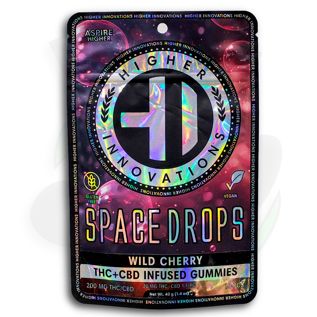Wild Cherry | 200mg 1:1 THC+CBD Space Drops