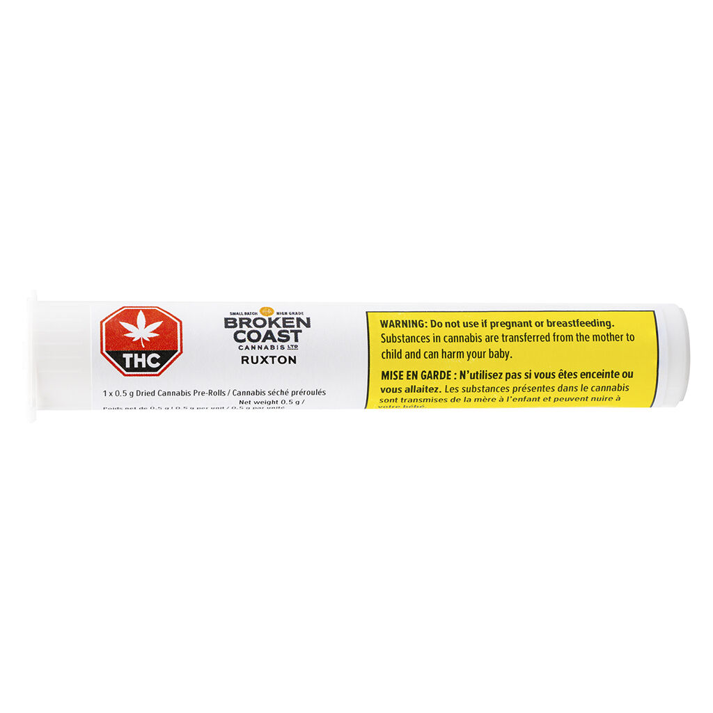 Broken Coast - Ruxton Sour OG Pre-Roll - Sativa - 1x0.5g