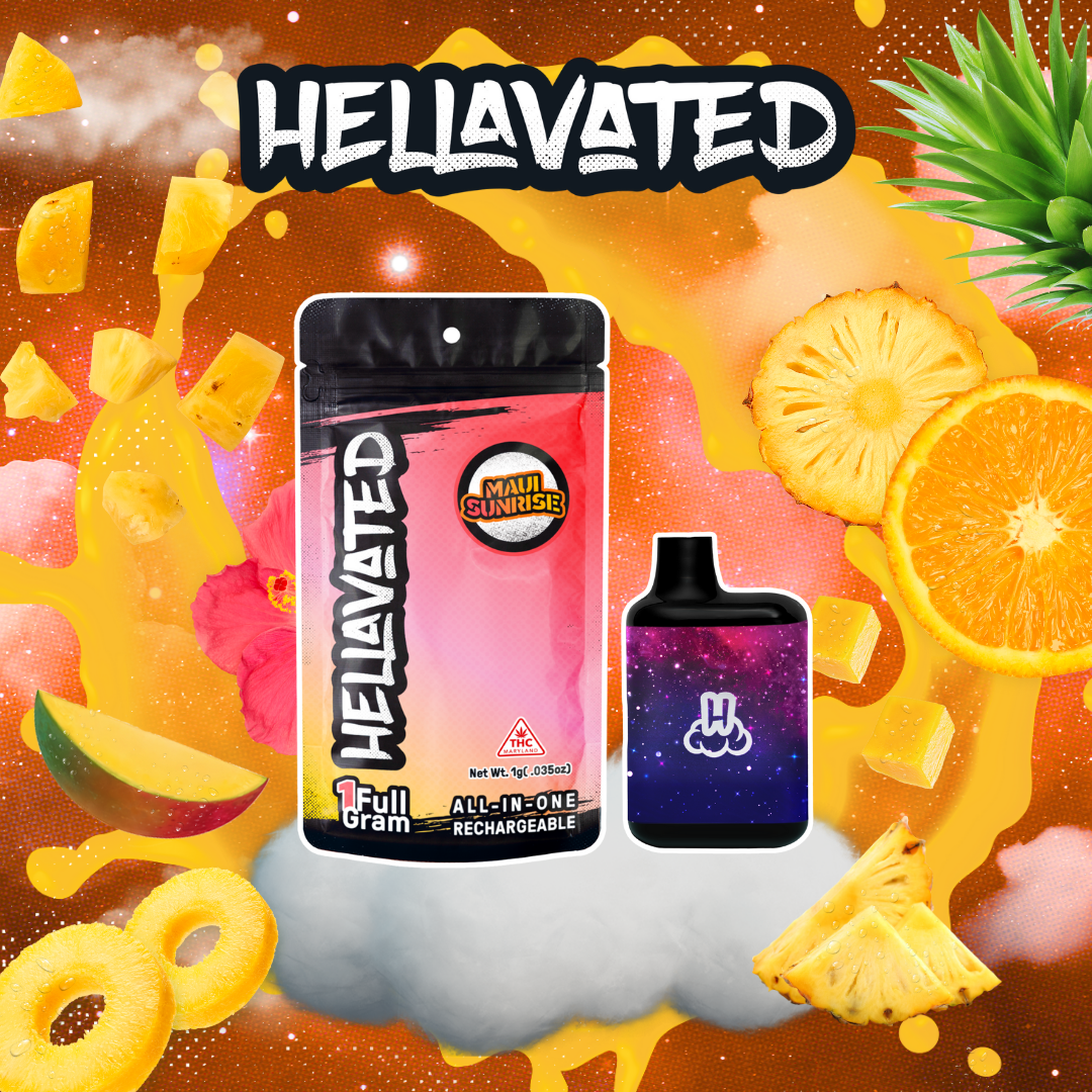 Maui Sunrise Cloud Bar Rechargeable Disposable 1g