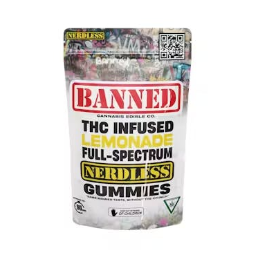 Banned - Lemonade - 200mg Nerdless Gummies