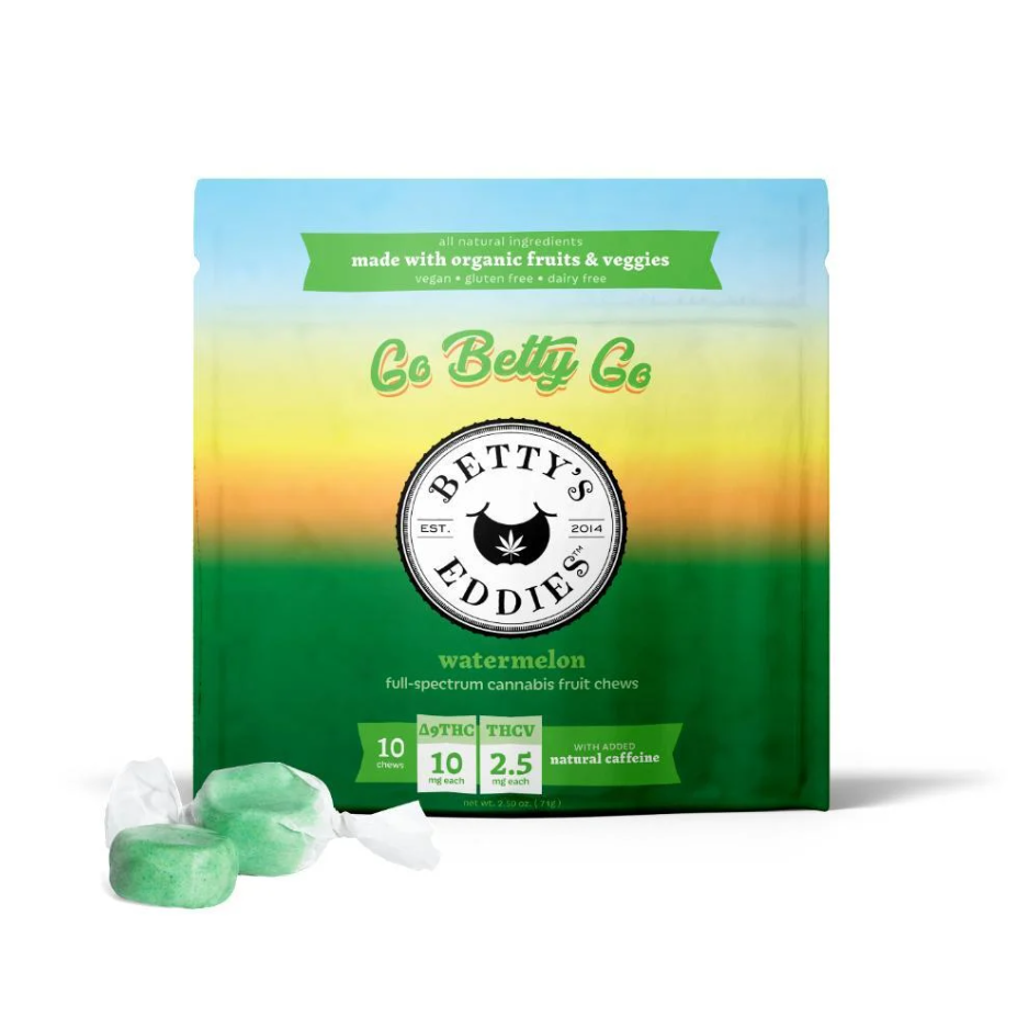 50mg Vegan Betty's Eddies Taffy - Watermelon