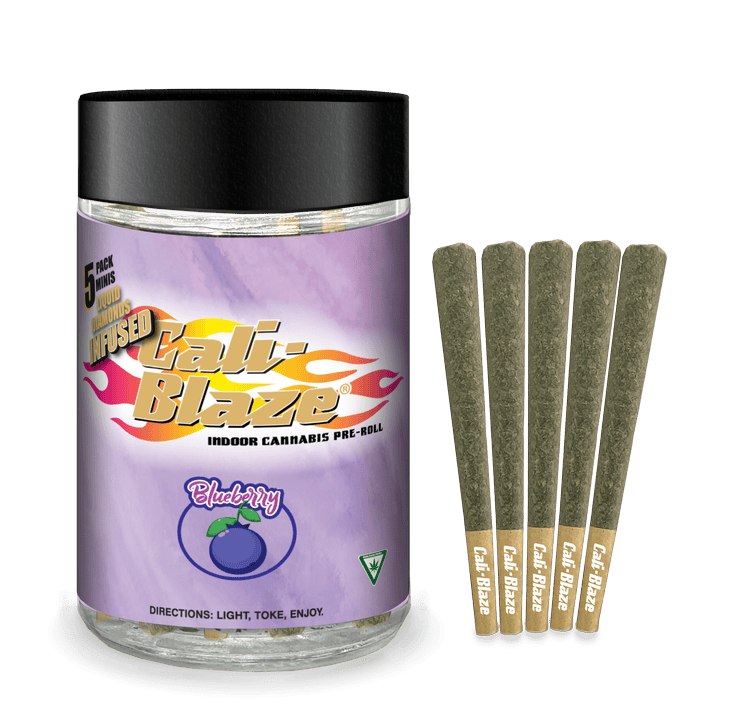 Cali Blaze - Mini Blunts 5pk - 5G - Blueberry