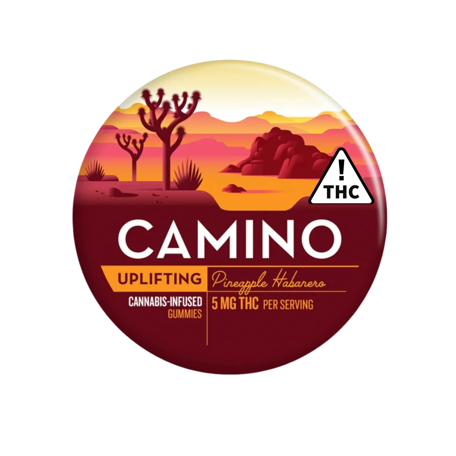 Kiva Camino Pineapple Habanero 100mg Gummy 5mg Ea