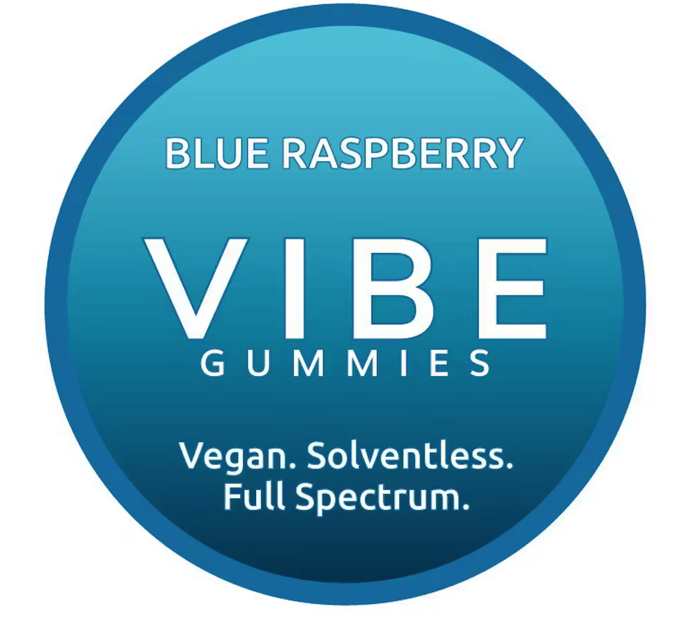 Blue Raspberry 250mg Solventless Vegan Gummies