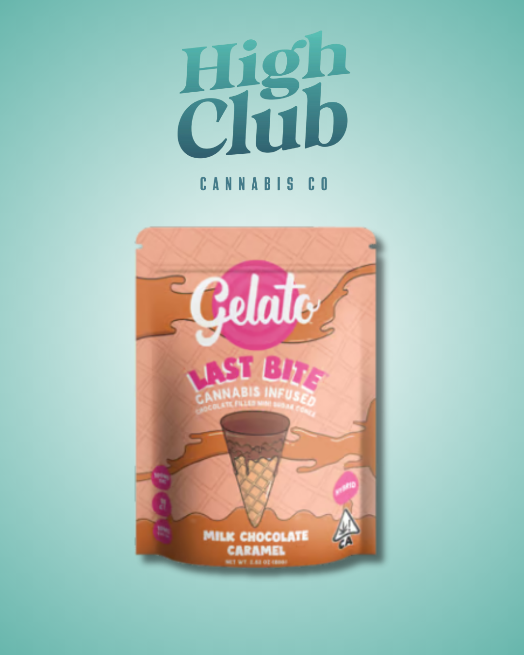 Last Bite Cones | Milk Chocolate Caramel | 200MG Edibles