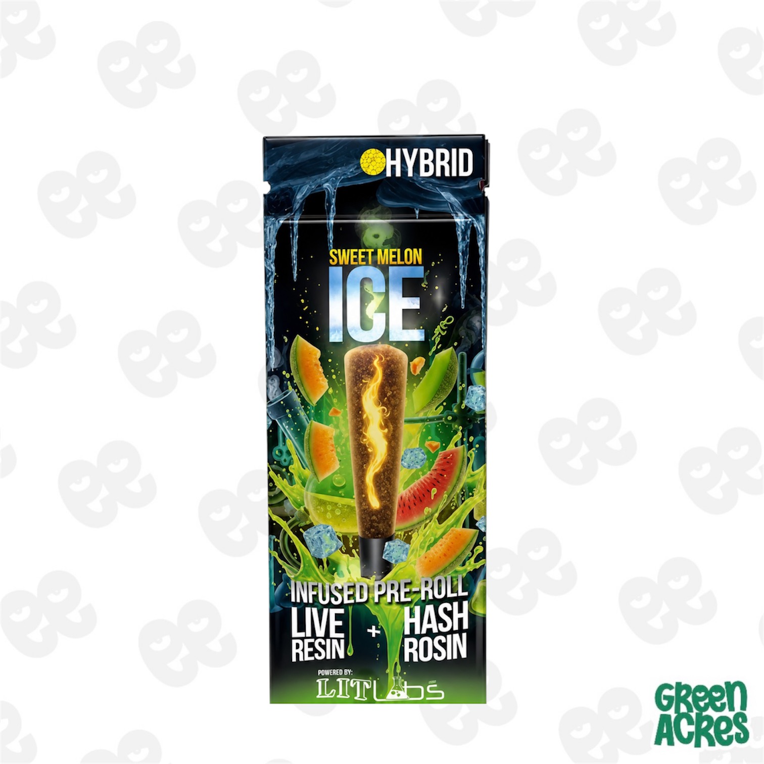 Lit Labs: Sweet Melon Ice 1.5G Resin/Rosin Infused Pre Roll